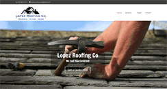 Desktop Screenshot of lopezroofingco.com
