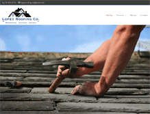 Tablet Screenshot of lopezroofingco.com